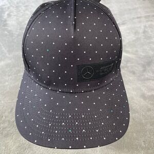 Mercedes Cap Hat AMG Petronas F1 Black Polka Dot Baseball OSFA